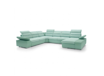 Sofá de esquina en forma de U con función de cama, sofá nuevo de esquina.