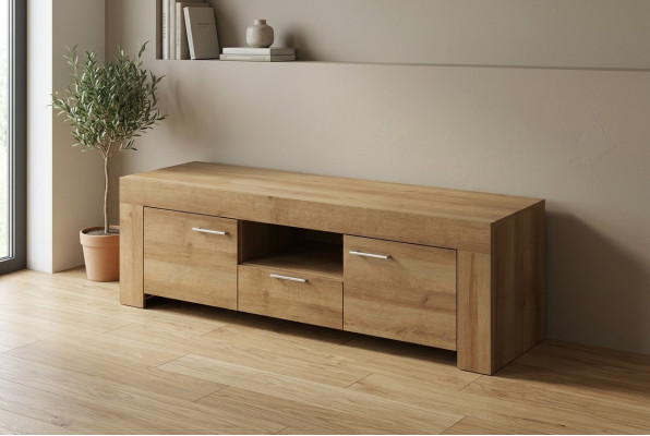 Mueble alto de televisión RTV, armario, cómoda, cómoda, tabla baja, estante de televisión de la sala de estar, nuevo.