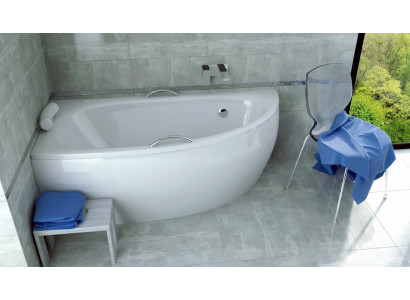 Bañera de esquina de 150*70 cm de acrílico, bañera decorativa esquinera