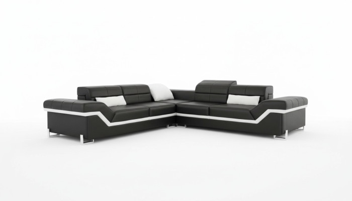 SOFÁ DE CUERO XXL SOFÁ DE DISEÑO DE COUCH SOFÁ DE ESQUINA NUEVO CONJUNTO DE SOFÁ