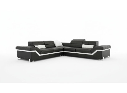 SOFÁ DE CUERO XXL SOFÁ DE DISEÑO DE COUCH SOFÁ DE ESQUINA NUEVO CONJUNTO DE SOFÁ