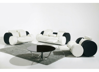 SOFÁ DE CUERO SOFÁ DE CUERO SET 3+2+1 ASIENTOS JUEGO DE MUEBLES DE TAPIZADO DISEÑO DE SOFÁ NUEVO