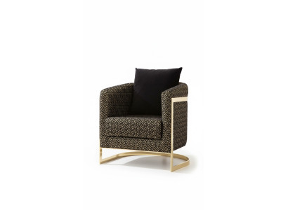 Sillón contemporáneo de un asiento, diseño de un asiento, sala de estar de lujo, muebles de sillón nuevos.