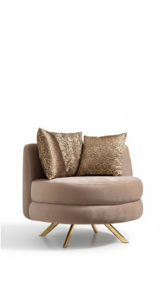 Sillón de diseño de lujo Muebles de estilo clásico Textiles Sala de estar Lounge Nuevo