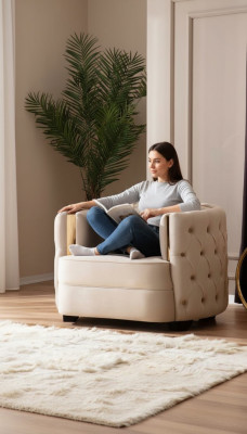 Sillón de lujo para sala de estar Diseño moderno individual Chesterfield Mueble italiano
