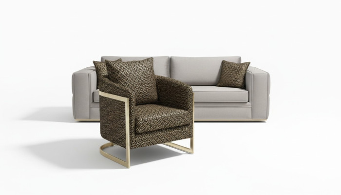 Sofá de 3 plazas + 3 plazas, sillón, sofás, conjunto de lujo de terciopelo, grupo de tela