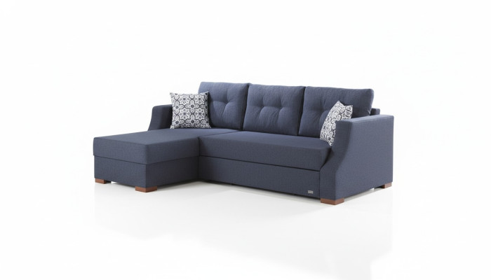 Sofá Sofá diseñado con función de cama Cofre de cama Sofá cama Sofá de esquina Sofá en forma de L