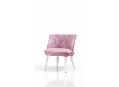Silla Chesterfield rosa Silla tapizada exclusiva Muebles de diseño de diseñador.