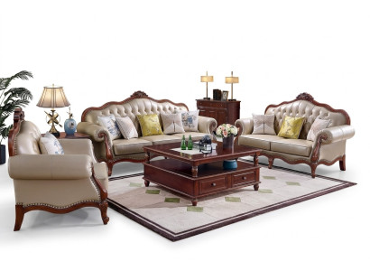 Sofá completo de 3+2+1 plazas Set de sofás Design Sofas Sofás acolchados Modernos