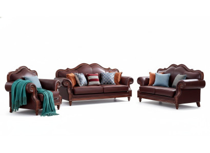 Sofá conjunto de 3+2+1 plazas sofá sala de estar diseño clásico muebles sofá