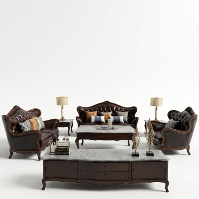 Conjunto de sofás de lujo 3+1 plazas con sillón sofás asientos sala de estar