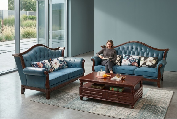 Conjunto de sofás de 3+2 plazas, sofá, juego de sofás, sofá, sillón, cuero, lujo