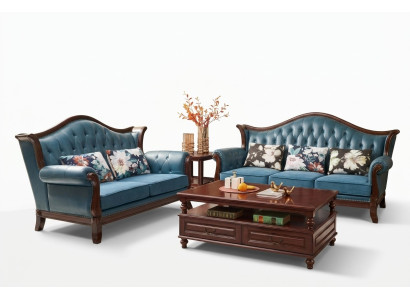 Conjunto de sofás de 3+2 plazas, sofá, juego de sofás, sofá, sillón, cuero, lujo