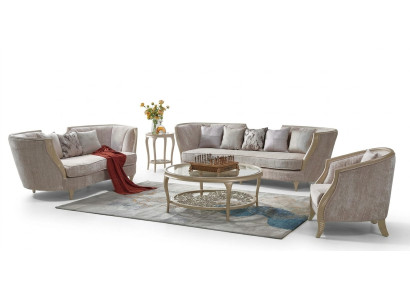 Conjunto de sofás de lujo Muebles de hotel Sofá Sofá Estilo elegante Sofá de tela