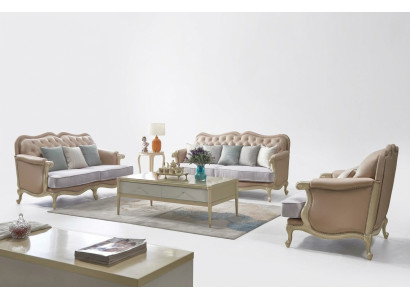 Rosa conjunto de muebles de sofá sofá 3 2 1 asientos sala de estar diseño 3 piezas.