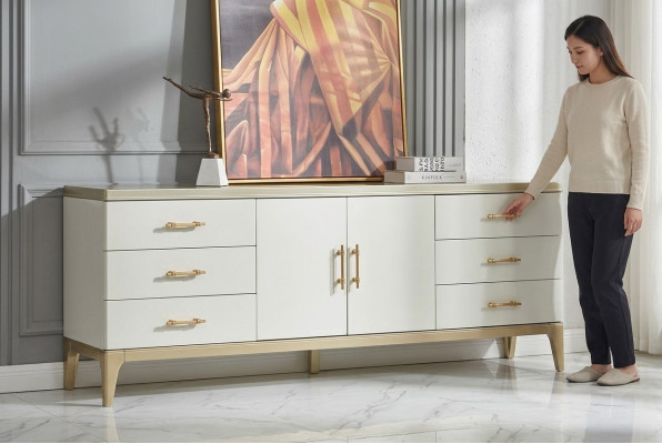 Aparador cómoda diseñador de lujo armarios madera blanco cómodas armario