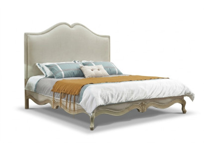 Marco de la cama Doble marco de la cama Lujo cama Madera Camas Beige camas dobles Hotel