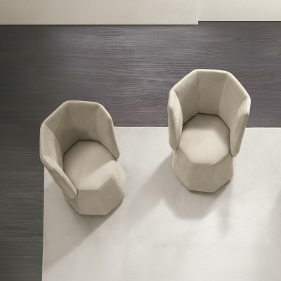 Diseño Silla Lujo Individual Moderno Respaldo Textil Mueble Asiento Único Primavera