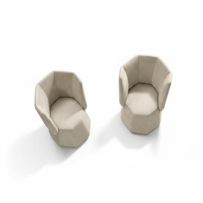 Diseño Silla Lujo Individual Moderno Respaldo Textil Mueble Asiento Único Primavera