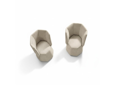 Diseño Silla Lujo Individual Moderno Respaldo Textil Mueble Asiento Único Primavera
