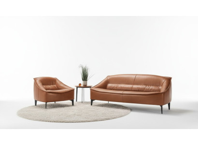 Set de lujo de 2 piezas. Juego de sofá de 3+1 plazas moderno y sillón.