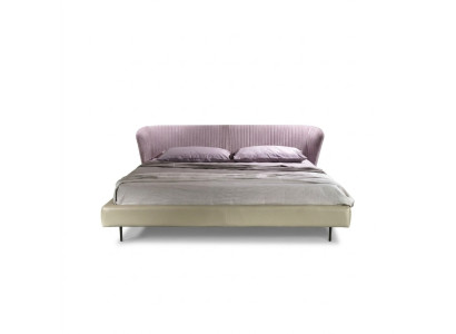 Diseño de cama Rosa Luxus, muebles modernos italianos, dormitorio Prianera.