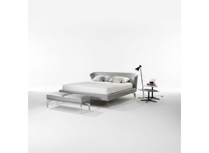 Diseño de cama, mobiliario moderno italiano, camas de lujo para dormitorio.