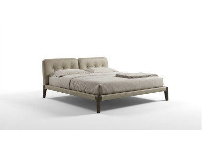 Moderno dormitorio de matrimonio beige muebles de cama de madera diseño de camas Prianera