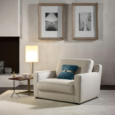 Sillón 1 asiento Lounge de lujo de tela Prianera nuevo Sillón diseño moderno nuevo