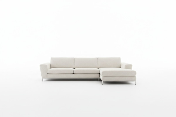 Sofá de esquina de lujo de textiles en forma de L moderno blanco asiento muebles sala de estar esquina nuevo.