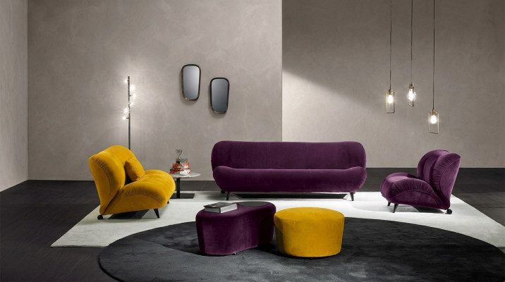 Moderno conjunto de sofá 3+2 plazas sillones x2 taburete conjunto de sofá de diseño elegantes muebles de sala de estar.