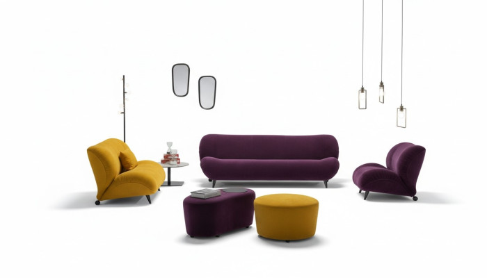 Moderno conjunto de sofá 3+2 plazas sillones x2 taburete conjunto de sofá de diseño elegantes muebles de sala de estar.