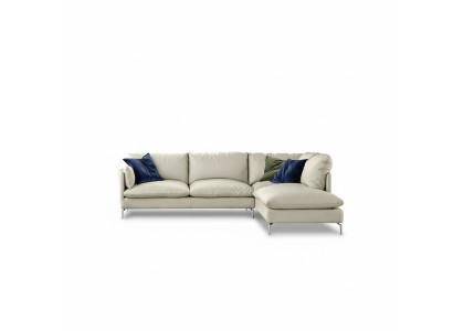 Sofá en forma de L de cuero de lujo diseño sofá sillón sofás muebles nuevos