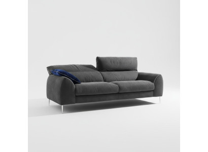 Sofá de tres plazas Sofás de 3 plazas Tapicería Muebles de salón de lujo Tejido Sofás Gris