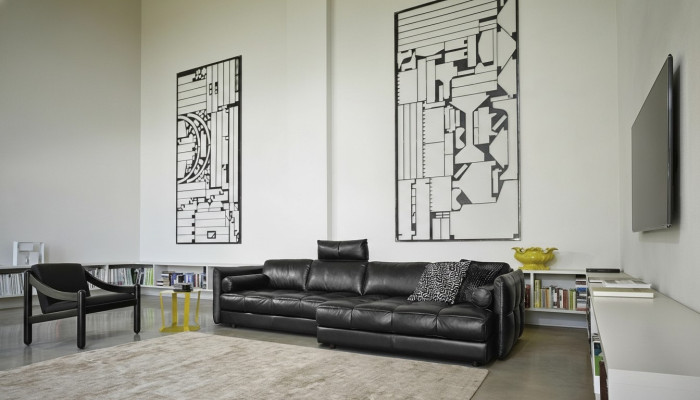 Sofá esquinero en forma de L Sofá moderno, sofá de esquina con chaise longue para sala de estar, sofá tapizado.