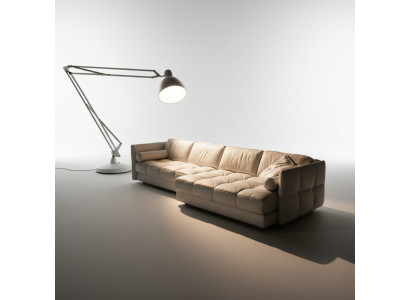 Sofá de cuero de diseñador sofá de esquina acolchado esquina sofá asiento sofá en forma de L conjunto nuevo