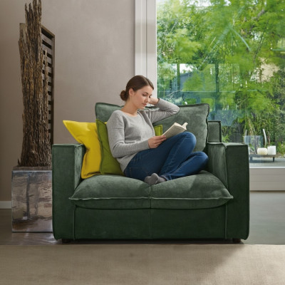 Sillón tapizado Muebles Relax Diseño Muebles Verde Salón de lujo Individual Primavera