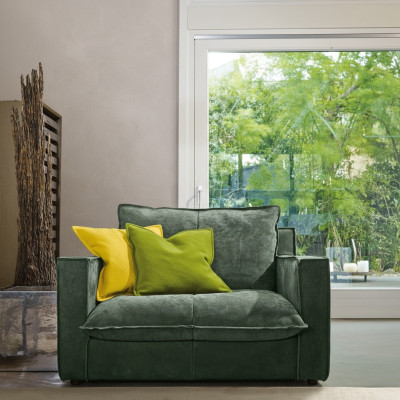 Sillón tapizado Muebles Relax Diseño Muebles Verde Salón de lujo Individual Primavera