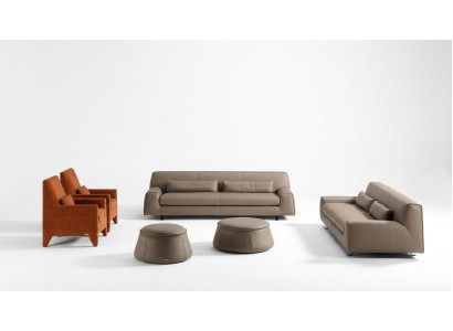 Conjunto de sofás, sofá tapizado, sofá de cuero, Prianera, Muebles italianos, Sofá