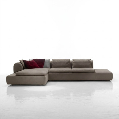 Sofá esquinero relleno sofá sofás sofá forma de L muebles gris sofás cuero