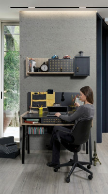 Escritorio Estante de Pared Mesa Estilo Italiano Mobiliario de Madera Nuevo