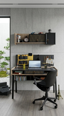 Escritorio Estante de Pared Mesa Estilo Italiano Mobiliario de Madera Nuevo