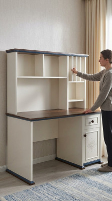 Escritorio Mesa de lujo Escritorios Estantería Armario Madera Muebles Mesas
