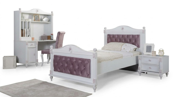 Cama Estructura de cama Dormitorio juvenil Habitación infantil Madera moderna Camas Nuevas