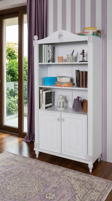 Estantería de libros estante juvenil de madera muebles estantes blanco estante