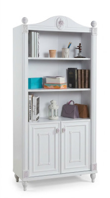 Estantería de libros estante juvenil de madera muebles estantes blanco estante