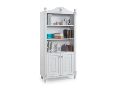 Estantería de libros estante juvenil de madera muebles estantes blanco estante