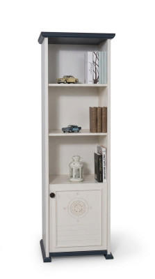 Armario de estantería, librería para habitación infantil juvenil blanco nuevo
