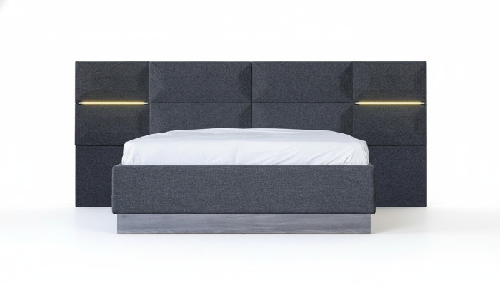Cama Acolchada Diseño Material Madera Doble Camas de Hotel Nuevas Modernas