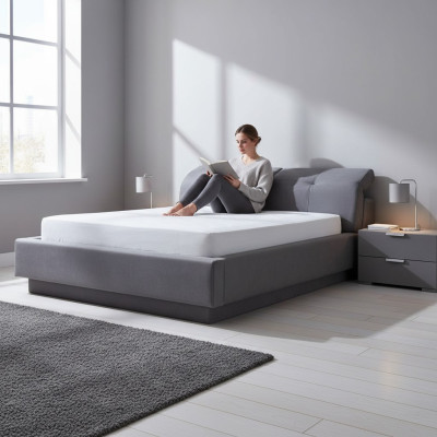 Diseño de cama cama doble Material Madera Camas tapizadas Muebles de dormitorio 160x200